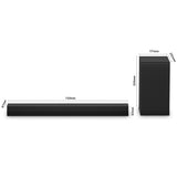 LG S40T - Barra de Sonido Inteligente, 300W, 2.1 Canales, Sonido Envolvente Dolby Digital y DTS, Amplia Conectividad, HDMI, Bluetooth, USB, Entrada Óptica, Negro