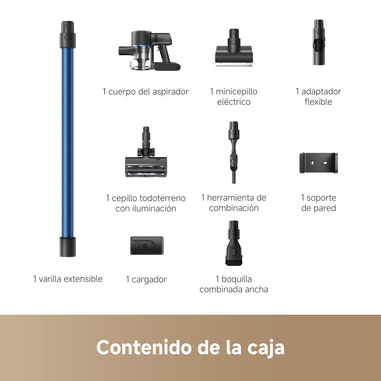 Mova S4 Detect Aspirador de mango inalámbrico con potente potencia de succión de 150 AW, tiempo de funcionamiento máximo de 90 minutos, un cepillo multisuperficie OptiInsight