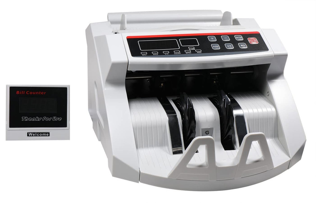 TEMPO DI SALDI Cuenta de billetes profesional con detector de billetes falsos y pantalla LED