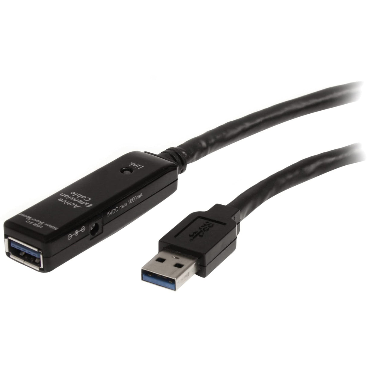 StarTech USB3AAEXT5M - Cable alargador USB 3.0 SuperSpeed Activo, 5 m, Negro