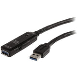 StarTech USB3AAEXT5M - Cable alargador USB 3.0 SuperSpeed Activo, 5 m, Negro