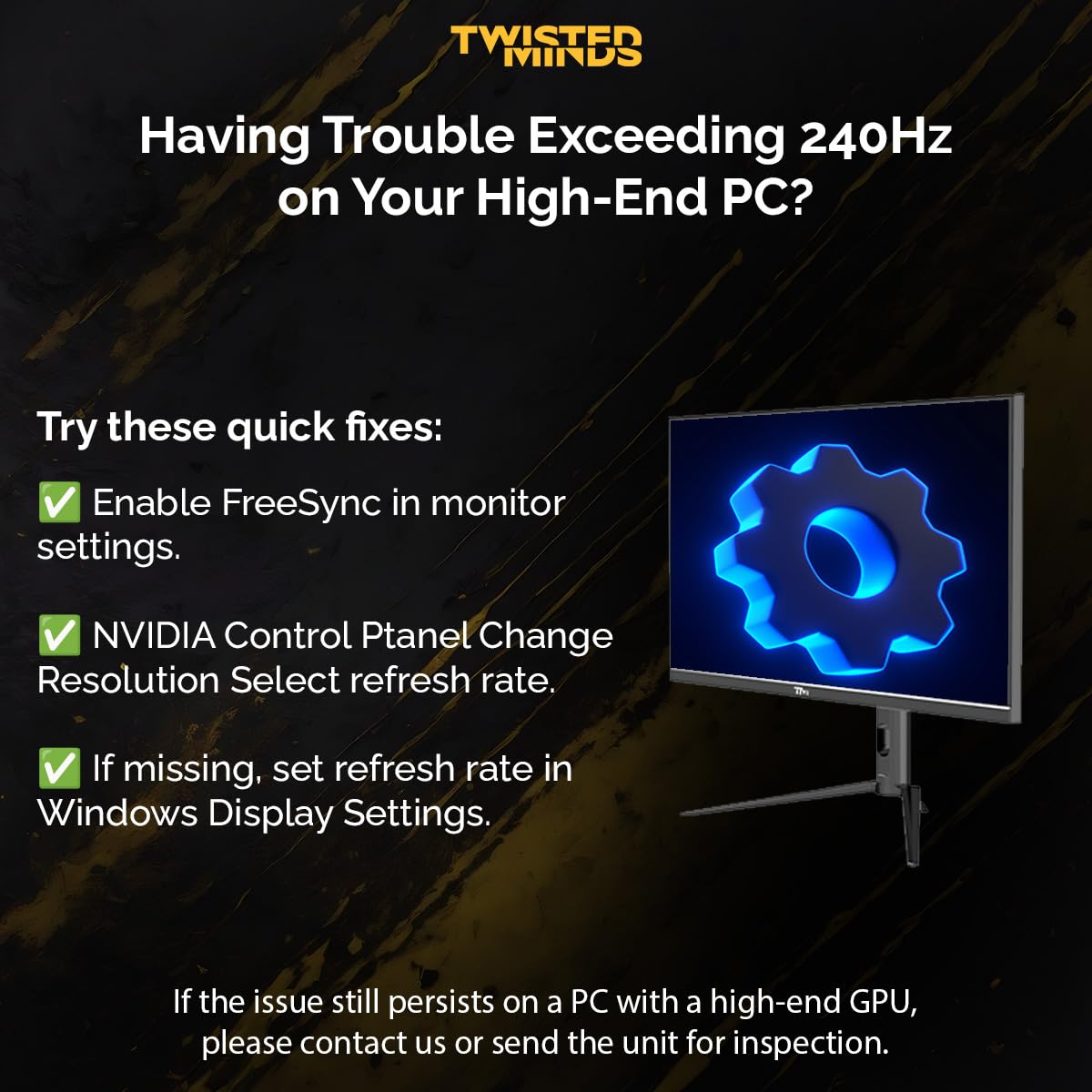 Twisted Minds Supreme Series Flat 27" FHD – 280 Hz