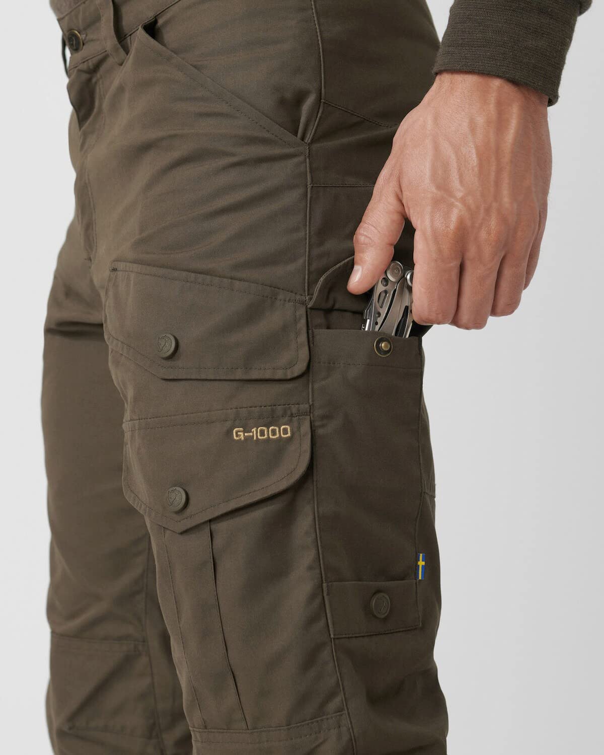 Fjallraven Barents Pro Hunting Trousers M Sport, Hombre, Dark Olive, 46