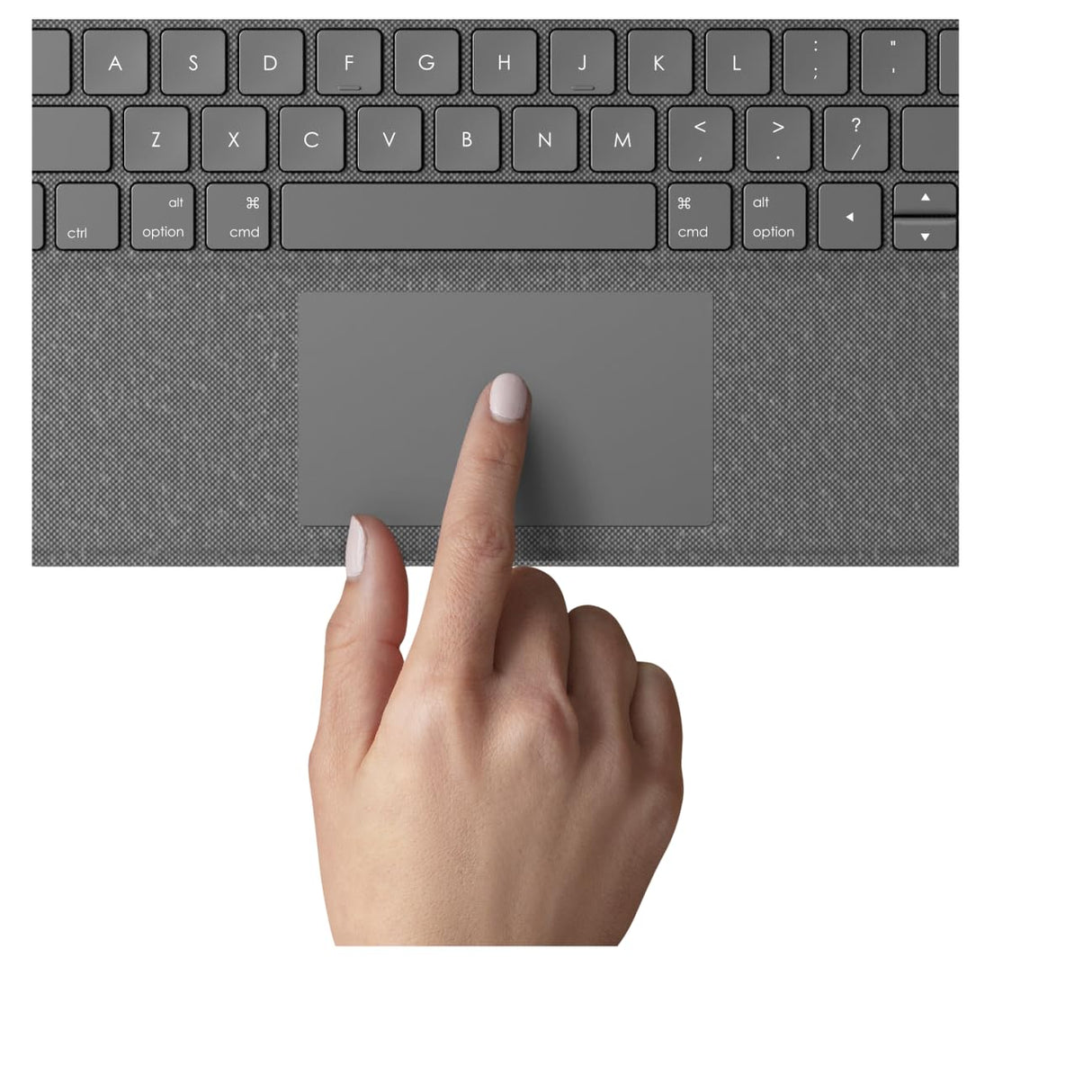 Logitech Folio Touch iPad funda teclado para iPad Air 4ª/5ª gen, 2020/2022, Disposición QWERTZ Alemán - Gris