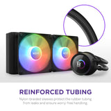NZXT Kraken 240 RGB - Enfriador líquido AIO de CPU de 240 mm - Pantalla LCD cuadrada personalizable de 1.54 pulgadas para imágenes, métricas de rendimiento - Bomba de alto rendimiento - 2 ventiladores