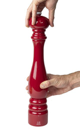 PEUGEOT Paris u'Select - Molinillo de pimienta (40 cm, 6 ajustes predefinidos, fabricado con madera certificada PEFC, fabricado en Francia), color rojo brillante