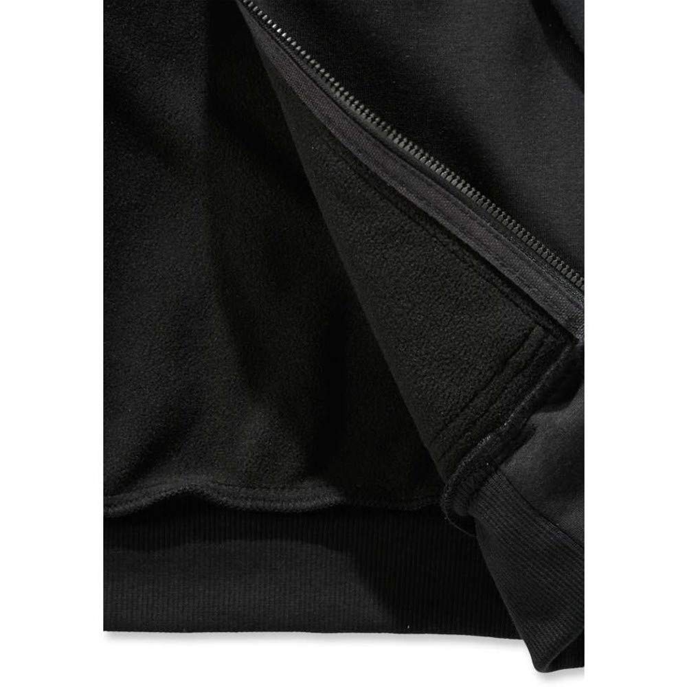 Carhartt Sudadera Wind Fighter, Full-Zip, Relaxed Fit, tejido de grosor medio Para Hombre, Negro, M