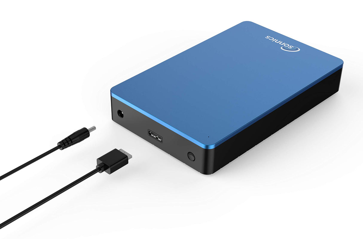 Sonnics 4TB USB 3.0 Externos Duros Discos por Ventanas PC, Mac, Xbox One & PS4, Azul