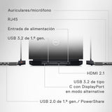 DELL G15 5511- Ordenador Portátil Gaming de 15.6'' FullHD 120Hz (Intel Core i5-11260H, 8GB RAM, 512GB SSD, NVIDIA GeForce RTX 3050, Ubuntu Linux) Negro - Teclado retroiluminado QWERTY español