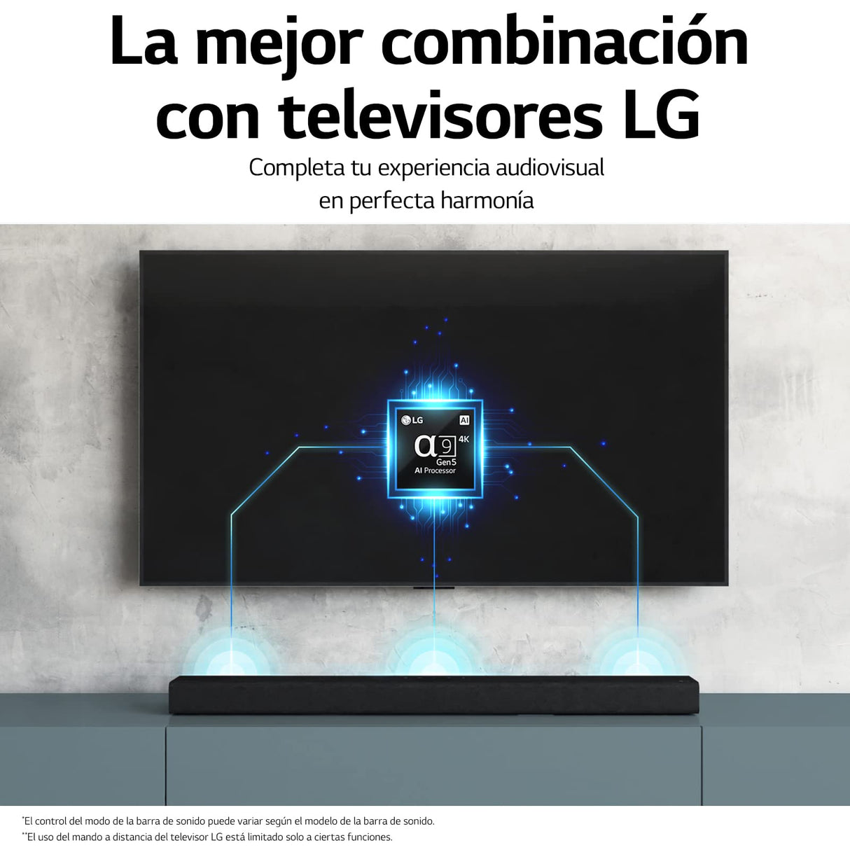 LG S65Q - Barra de Sonido Inteligente, 420W, 3.1 Canales, Sonido Envolvente DTS Virtual:X, Dolby Digital en Alta Resolución, Hi-Res 24bits/96kHz, Meridian Sound Music, Negro