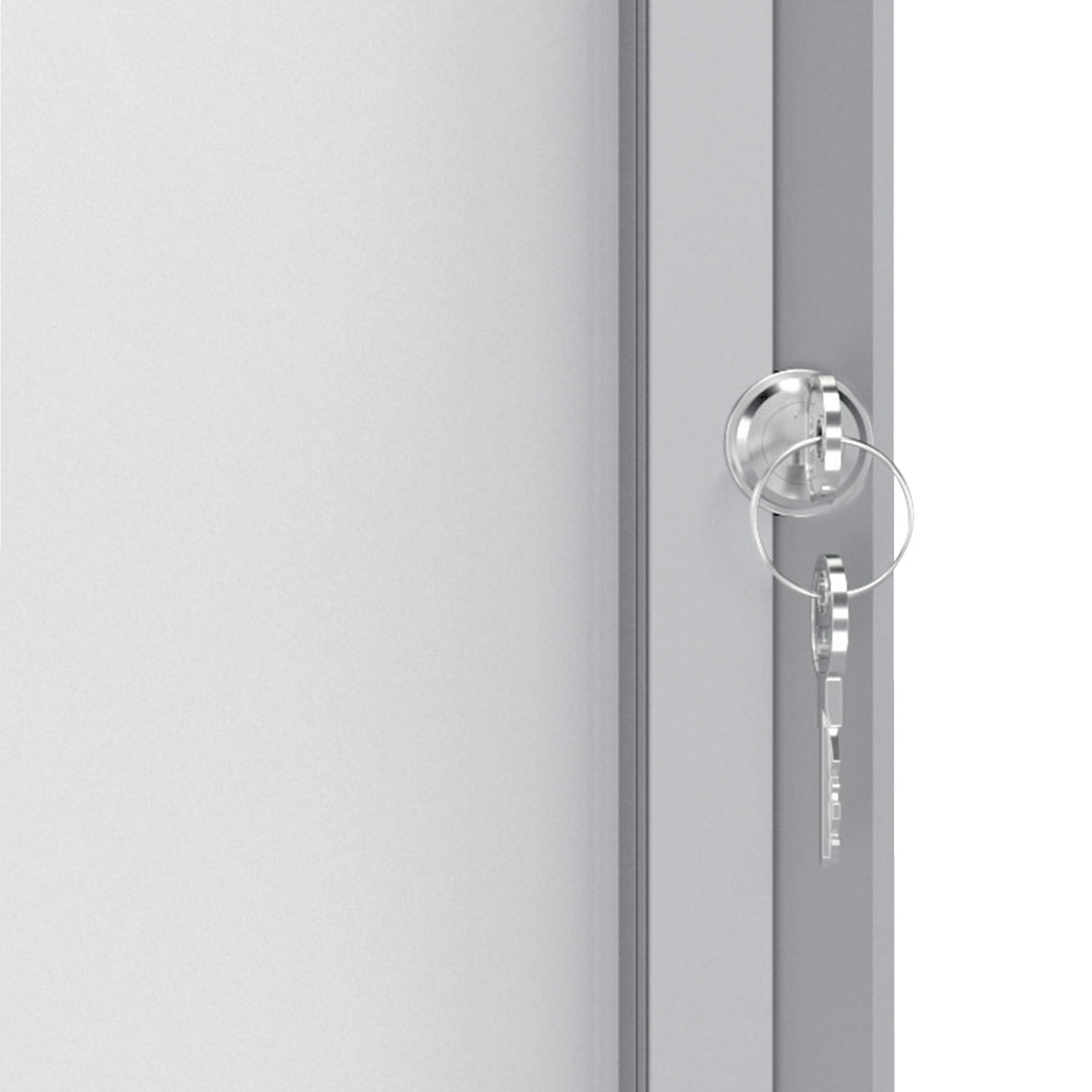 Nobo Vitrina Magnética para Exteriores con Cerradura para 8 Hojas A4, Premium Plus, Blanco, 1902579