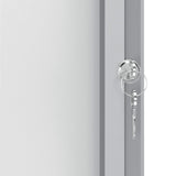 Nobo Vitrina Magnética para Exteriores con Cerradura para 8 Hojas A4, Premium Plus, Blanco, 1902579
