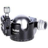 Rollei T7S Markt II - Trípode Profesional de 360 Grados con fricción, Capacidad de Carga de 26 kg, Escala para Tomas panorámicas y 2 Niveles de Burbuja, Incluye Placa de liberación rápida Compatible