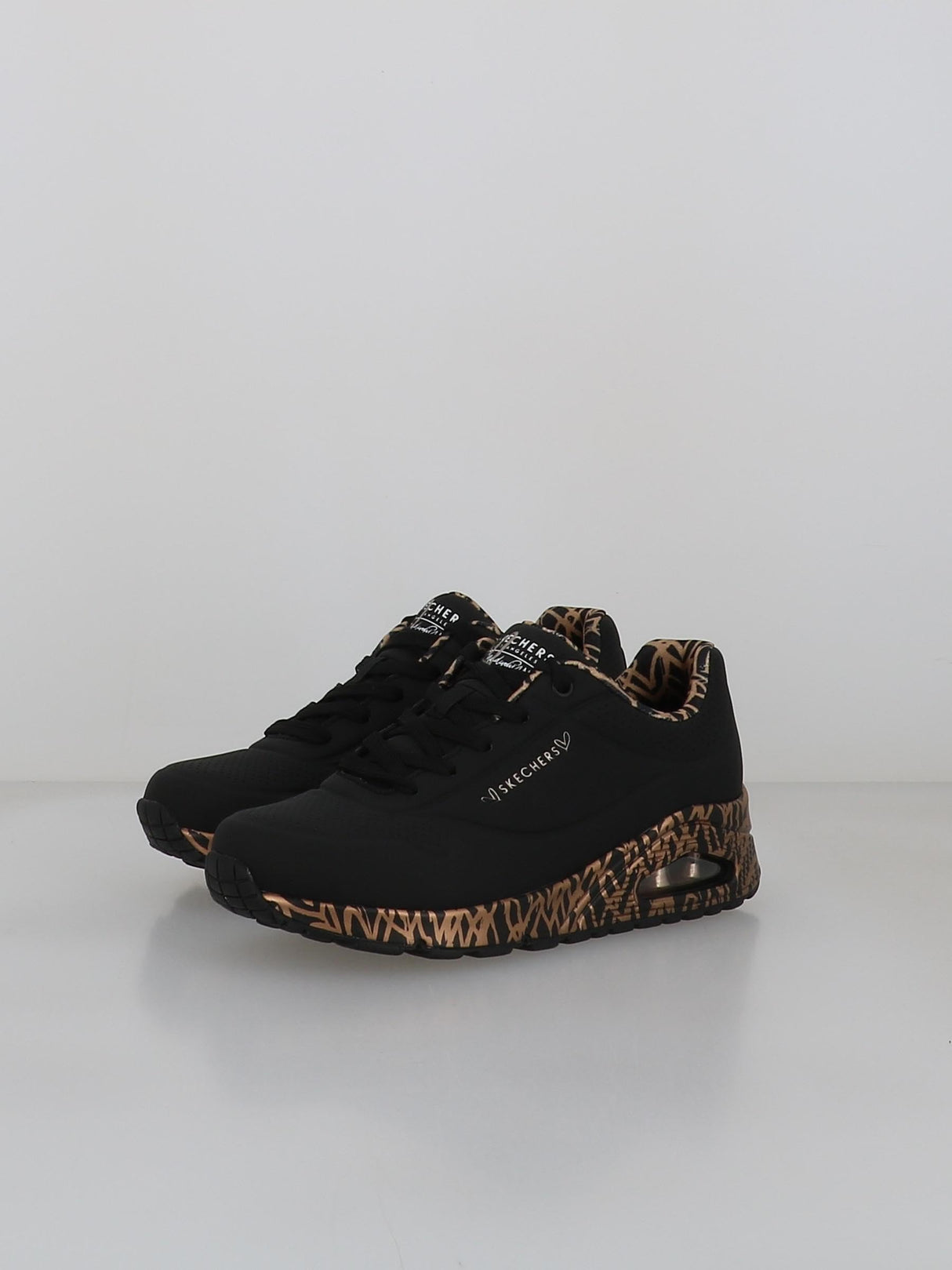 Skechers Uno Loving Love, Zapatillas Mujer, Negro 01, 38.5 EU