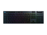 LOGITECH Compatible G915 Lightspeed Wireless RGB Mechanical Gaming Keyboard – GL Clicky - Carbon - Pan - Nordic