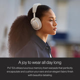 Bowers & Wilkins Px7 S3 Auriculares Over-Ear Bluetooth, Cancelación de Ruido, Sonido Hi-Res, aptX Lossless, 30h Reproducción, 8 Micrófonos, Carga Rápida - Azul Frost