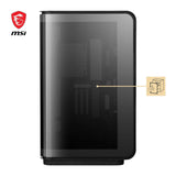 MSI Meg Maestro 700L PZ Mid-Tower - E-ATX, Soporte Vertical para GPU y Cable Riser PCIe 4.0, Soporte para GPU de una Pieza, Aluminio de una Pieza, Panel de Vidrio Templado Curvado de 270°, USB Type-C