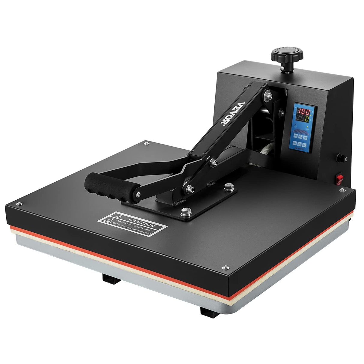 VEVOR Prensa de Calor Negro 406x510 mm Máquina de Sublimación Textil 1700 W Calentamiento Rápido Prensa de Calor por Transferencia por Sublimación Digital e Industrial para Camiseta, Bolso, Almohada
