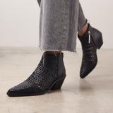 GIOSEPPO Botines Cowboy Trenzado TACÓN Piel Livonia
