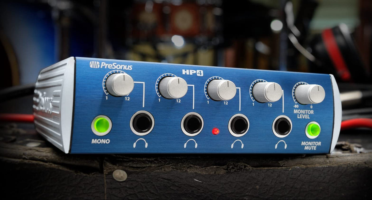 Amplificador de auriculares compacto de 4 canales PreSonus HP4