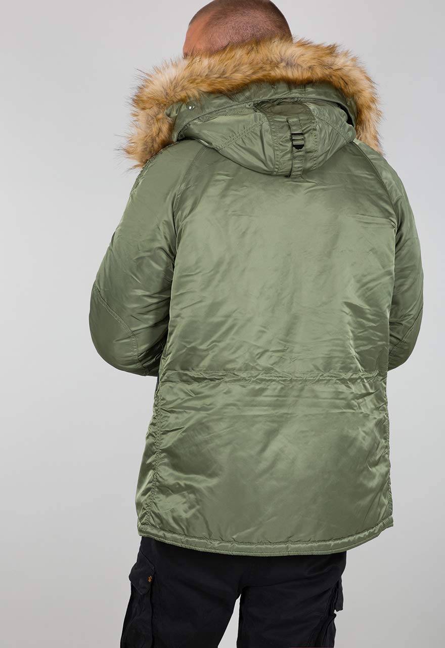ALPHA INDUSTRIES N3B VF 59 Abrigo, Grün (Sage-green 01), XL para Hombre