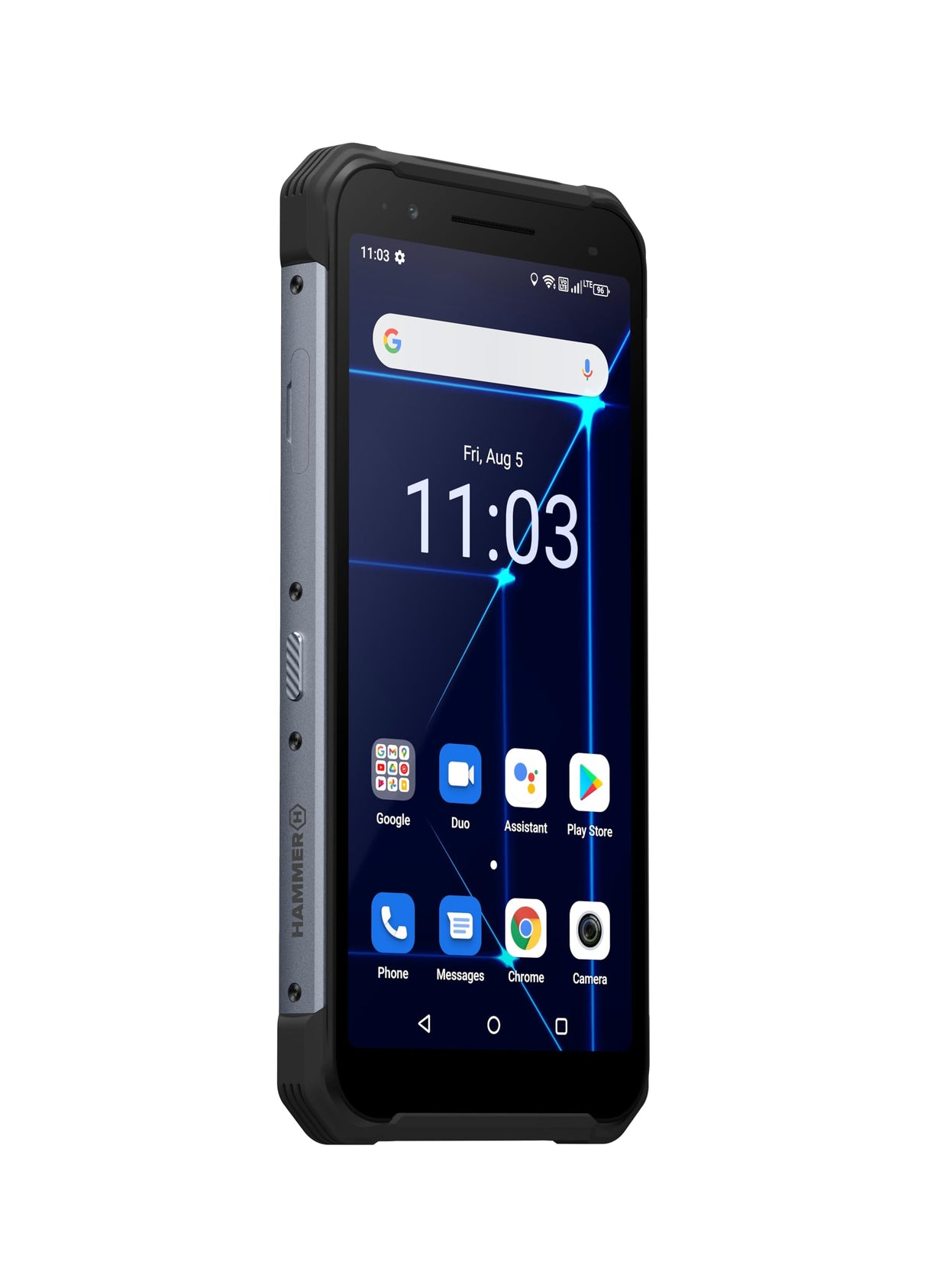 HammerConstruction 6" IPS, IP69 Robusto Smartphone Militar, Resistente al Agua, a Prueba de Golpes, a Prueba de Polvo, Mega batería 6000mAh, Dual SIM, 128GB de Memoria, Dual SIM, GPS - Plata