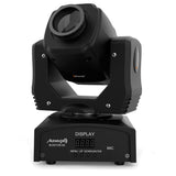 Audibax Boston 60 - Cabeza Móvil LED Spot de 60W - Luz LED DMX para Discoteca - Foco Profesional Móvil - 1 Luz Blanca Spot y 7 Colores - Flash con Múltiples Modos de Control - Iluminación de Escenario