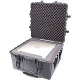 PELI 1640 contenedor de Transporte técnico para Material electrónico, óptico y fotográfico, IP67 estanco e Impermeable al Polvo, 130L de Capacidad, Fabricado en EE.UU., con Espuma, Color Negro