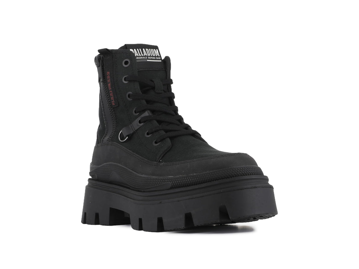 Palladium Pallasquad Zip TX, Botas Cortas al Tobillo Mujer, Negro, 38 EU