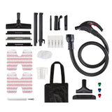 Polti Vaporetto Lecoaspira FAV50 Multifloor, Limpiador a Vapor y Aspirador con Filtro de Agua, Potencia Total 2450 W, Presión de la Caldera 5 Bar, 15 Accesorios Incluidos, Blanco y Rojo