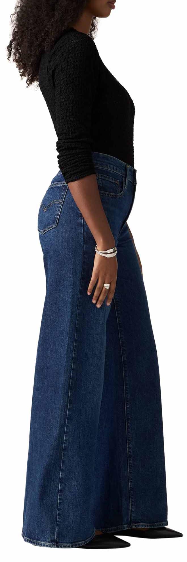 Levi's 728 HR Wide Leg Jeans, Pierna Ancha, 30W / 32L Mujeres
