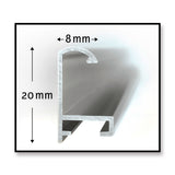 Schipper Maestra Pintura por números, Marco de Aluminio políptico 132 x 72 cm, Plata sin Cristal para su Obra de Arte, fácil Montaje, Color Plateado (605280901)