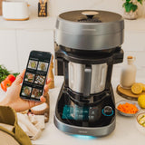 Cecotec Robot de Cocina Multifunción con Dispensador de Alimentos Mambo CooKing Unique. 2200W, 45 Funciones, Miles de Recetas Guiadas, Jarra Unique de 4,5L, Accesorios: Vaporera o Pala para Guisos