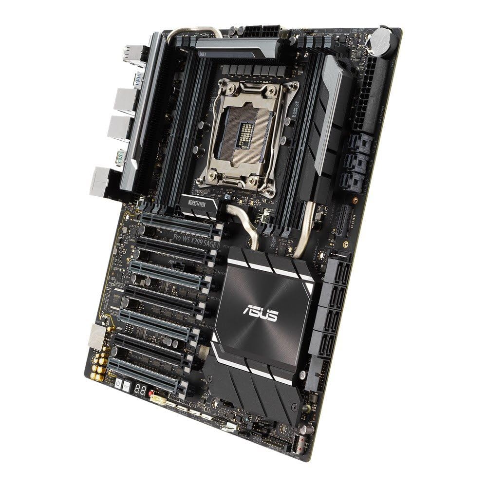 Placa ASUS Pro WS X299 Sage II,Intel,2066,X299,8DDR4,256GB,2GBLAN,8SATA3,2XU.2,2XM.2,USB3.2,CEB