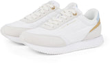 Tommy Hilfiger Runner Sneaker Mujer Essential Calzado Deportivo, Multicolor (White/Breezy Blue), 40