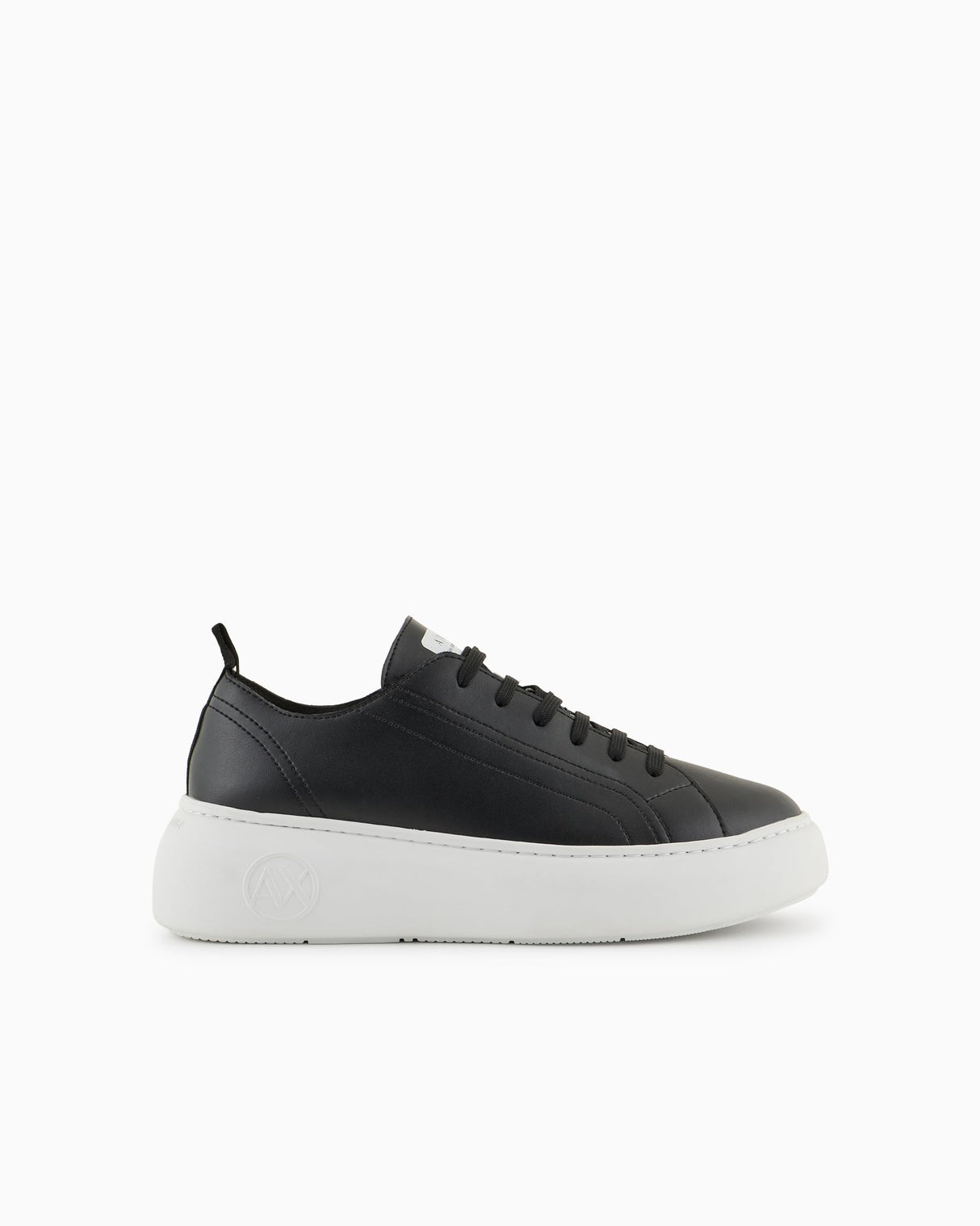 Armani Exchange Zapatillas de Piel Solid Negro