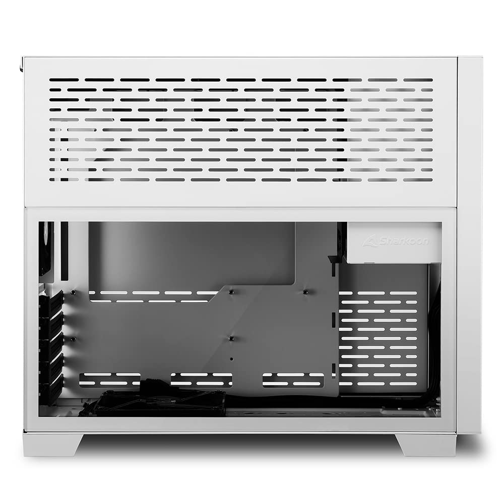 Sharkoon MS-Y1000 - Caja de Ordenador, PC Gaming, Micro-ATX, Blanco