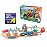 BRIO Set ferroviario con túneles de acción Smart Tech
