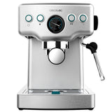Cecotec Cafetera Express Barista Power Espresso 20 Barista Mini. 1465 W, 20 Bares, Manometro y ThermoblocK, Vaporizador Orientable y Brazo con Doble Salida, 1,8 L de Capacidad