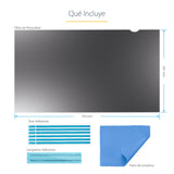 StarTech.com Filtro de Privacidad para Monitores 23 Pulgadas - Pantalla de Privacidad para Reducir Luz Azul de Pantalla Ancha 16:9 - Mate/Brillante - Ángulo +/-30 Grados (PRIVACY-SCREEN-23M)