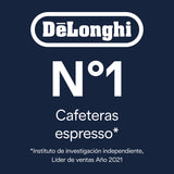 De'Longhi Dinamica Plus ECAM382.70.B, Máquina Automática de Café en Grano, Máquina Cappuccino con LatteCrema Hot, Cafetera Espresso, Taza con 18 Recetas, Pantalla TFT 3,5'', 1450W, Negro