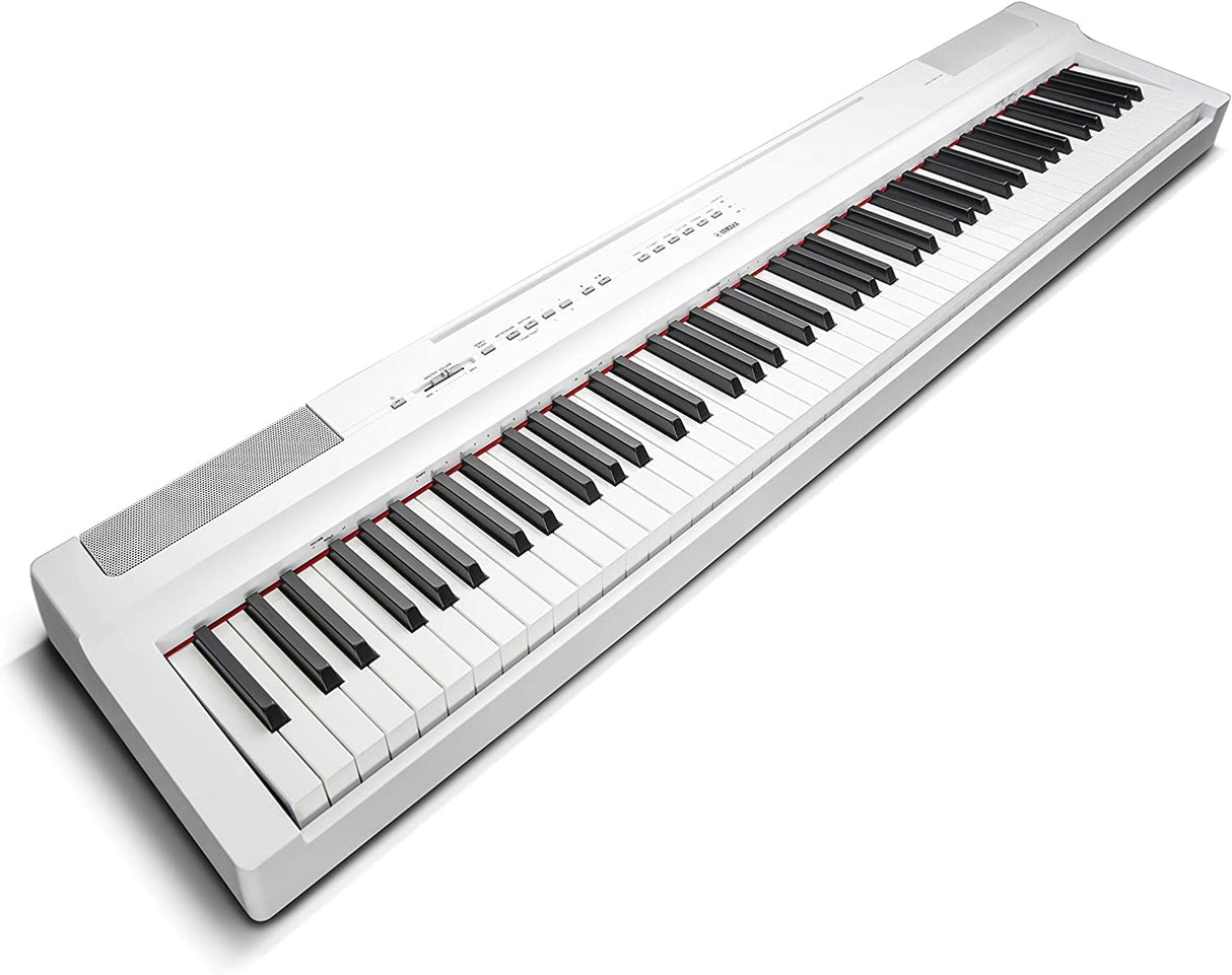 Yamaha P-125a - Piano digital portátil esbelto, dinámico y potente, combinado con la tecnología más vanguardista, color blanco