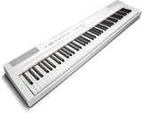 Yamaha P-125a - Piano digital portátil esbelto, dinámico y potente, combinado con la tecnología más vanguardista, color blanco