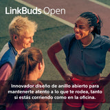 Sony LinkBuds Open – Auriculares Open True Wireless Bluetooth: Sonido Transparente, 4,8 g Comodidad Todo el día, Sonido, conexión multipunto, 22 h de batería, iOS y Android - Blanco
