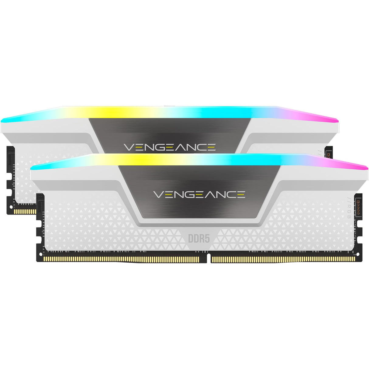 CORSAIR Vengeance RGB DDR5 RAM 64GB (2x32GB) 6000MHz CL30 Intel XMP iCUE Memoria de Ordenador Compatible - Blanco (CMH64GX5M2B6000C30W)