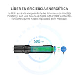 OLIGHT Odin Linterna Táctica Con Batería Recargable Diseñada Profesionalmente 2000 Lúmenes 300 Metros Potente Actividades Deportivas(Negro)
