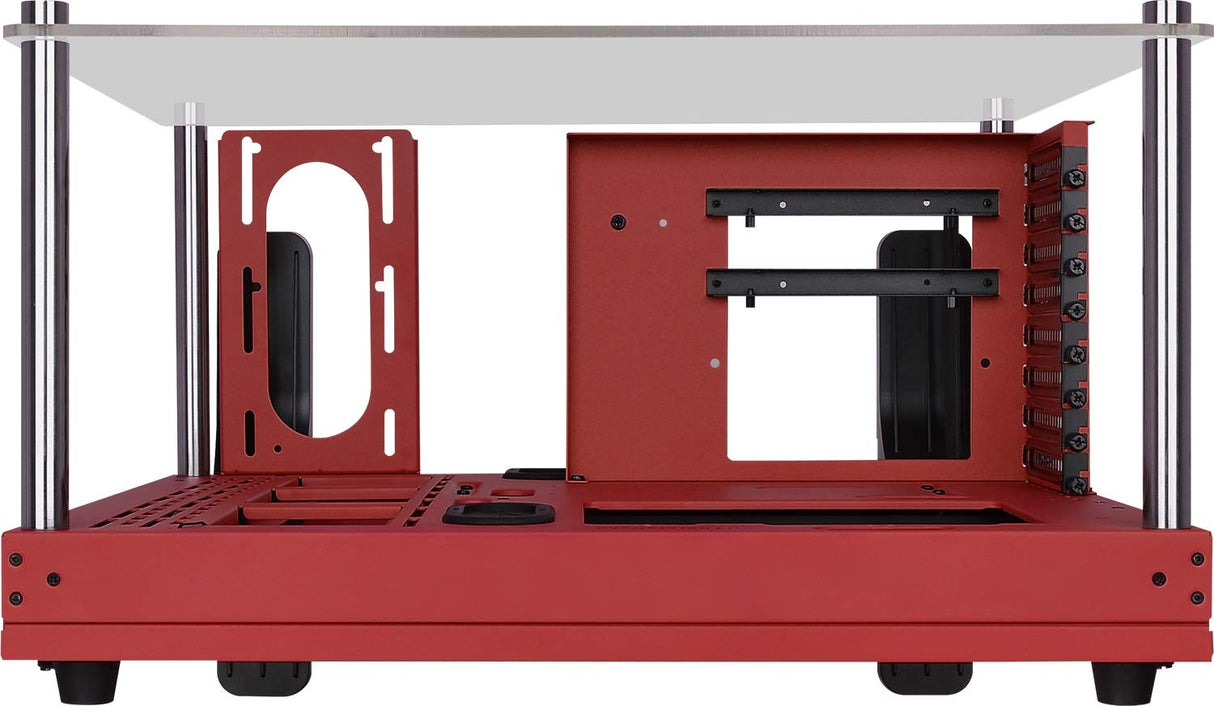 Thermaltake Core P3 TG - Caja de PC (Mid Tower, Wallmount, LCS Ready) Color Rojo