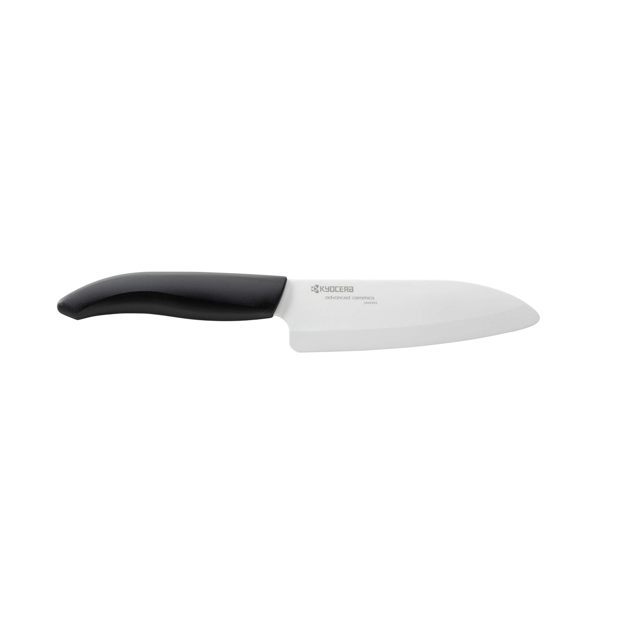 Kyocera KB-RD BK 2KN EU, Juego de cuchillos, Cuchillo utilitario de 11 cm, Cuchillo Santoku de 14 cm, bloque de cuchillo redondo para hasta 8 cuchillos, hoja de cerámica de circonio afilada