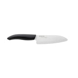 Kyocera KB-RD BK 2KN EU, Juego de cuchillos, Cuchillo utilitario de 11 cm, Cuchillo Santoku de 14 cm, bloque de cuchillo redondo para hasta 8 cuchillos, hoja de cerámica de circonio afilada