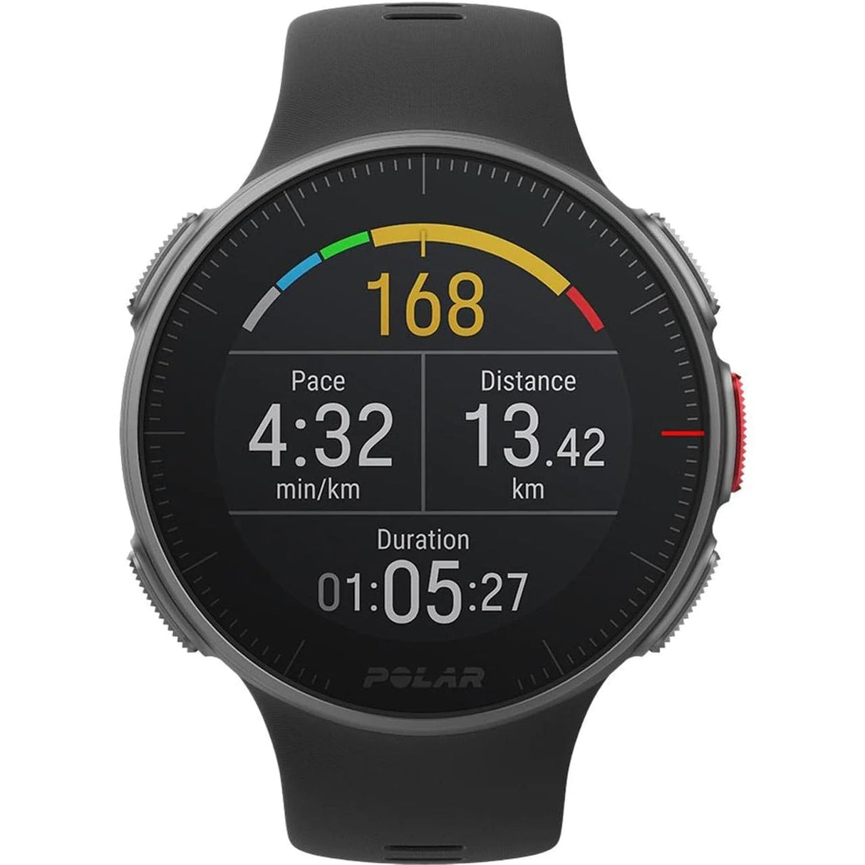 Polar Vantage V-Reloj Premium con GPS y Frecuencia Cardíaca, Multideporte y Perfil de Triatlón, Potencia de Running, Batería Ultra Larga, Resistente al Agua, M/L, Negro